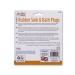 Rubber Sink & Bath Plugs 5 Pack Assorted Sizes
