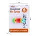 Key Cover Colour Coded 6 Pack