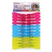 JIATING 24 COLOURFUL JUMBO PLASTIC CLOTHES PEGS