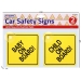 Car Safety Signs 2 Pack