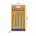 Stainless Steel Tweezer Set 4 pc