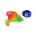 Novelty Pinball Watches Multi-Coloured 6 Pack