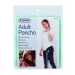 Adult Waterproof Hooded Poncho Assorted Colours