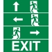 4 Piece Emergency Exit Sign Stickers