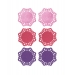 Felt Doilies Glam 3 Colours 6 pc