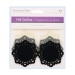 FELT DOILIES CLASSIC 3 COLOURS 6 PC