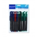 PERMANENT MARKERS BLUE/GREEN/RED PACK OF 15