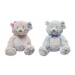 BABY 1ST TEDDY BEAR PINK & BLUE 