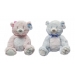 BABY 1ST TEDDY BEAR PINK & BLUE 