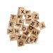 Wooden Alphabet Letter Tiles, 30 Pack