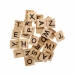 Wooden Alphabet Letter Tiles, 30 Pack