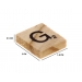 Wooden Alphabet Letter Tiles, 30 Pack