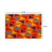 Gift Wrap Paper Orange Rockets Design