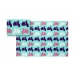 Gift Wrap Paper Blue w/ Vespa Scooters Print