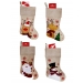 CHRISTMAS CRAFT STOCKING JUTE 4 DESIGNS