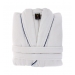 Velour Signature Bathrobe White