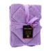Satin Towel Set Lilac 6pcs- 2 Bath/Hand/Face