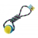 Colourful Rope Toy With Tennis Ball For Dogs