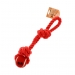 Wholesale Knotted Red Rope Toy With Paw Print Ball