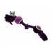 Purple Braided Rope Toy With 2 Tennis Balls