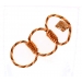 3 HANGING RING SHAPED TUG ROPE TOY FOR PETS
