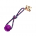 Wholesale Purple Rope Toy With Textured Rubber Ball