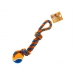 Twisted Rope Tug Toy with Ball - Pet Fun
