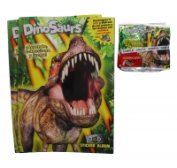 DINO ALBUM & 10 STICKERS SPANISH 2 PACK