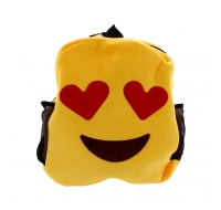 LARGE BACK PACK HEART EYES EMOJI 