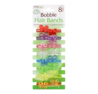 8 PAIRS BOBBLE HAIR BANDS