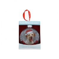 Charming Yellow Labrador Bauble Ornament