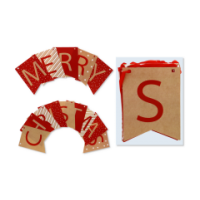 Merry Christmas Letter Bunting Banner
