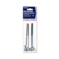 Galvanised Wire Straining Bolts Pack of 4