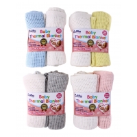 CUDDLES BABY THERMAL BLANKET TWIN PACK