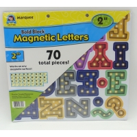 MARQUEE 2IN BOLD BLOCK MAGNETIC LETTERS 70PCS