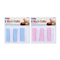 BABY WASH CLOTHES 6PC