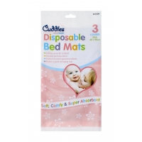 DISPOSABLE BED MATS 3 PACK