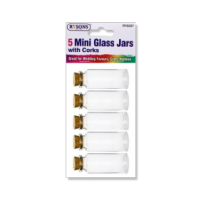 RYSONS MINI CRAFT GLASS JARS 5 PC