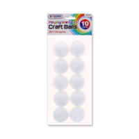 RYSONS POLYSTYRENE FOAM CRAFT BALLS 10 PACK
