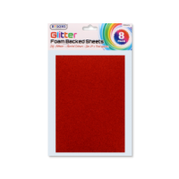 RYSONS GLITTER FOAM BACKED SHEETS 8 PACK