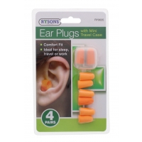 RYSONS EAR PLUGS SET WITH MINI TRAVEL CASE
