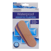 RYSONS 100 PACK WATERPROOF PLASTERS