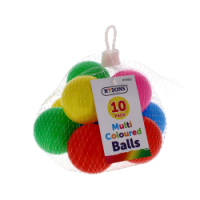 RYSONS 10 MULTI COLOURED BALLS 7CM