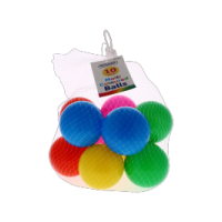 RYSONS 10 MULTI COLOURED BALLS 7CM