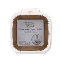 Square Air Fryer Liners 30pk 16 x 16 x 4.5 CM