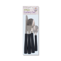 FIG & OLIVE  STEEL CUTLERY SET PLASTIC-HANDLED 4 PCS
