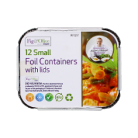 12 Small Foil Containers With Lids 