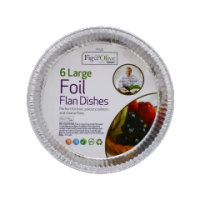 Large Foil Flan Dishes 6pk
