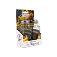 FIG & OLIVE RETRO GLASS SALT & PEPPER SET 2 PACK