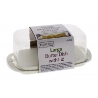 LARGE BUTTER DISH WITH LID